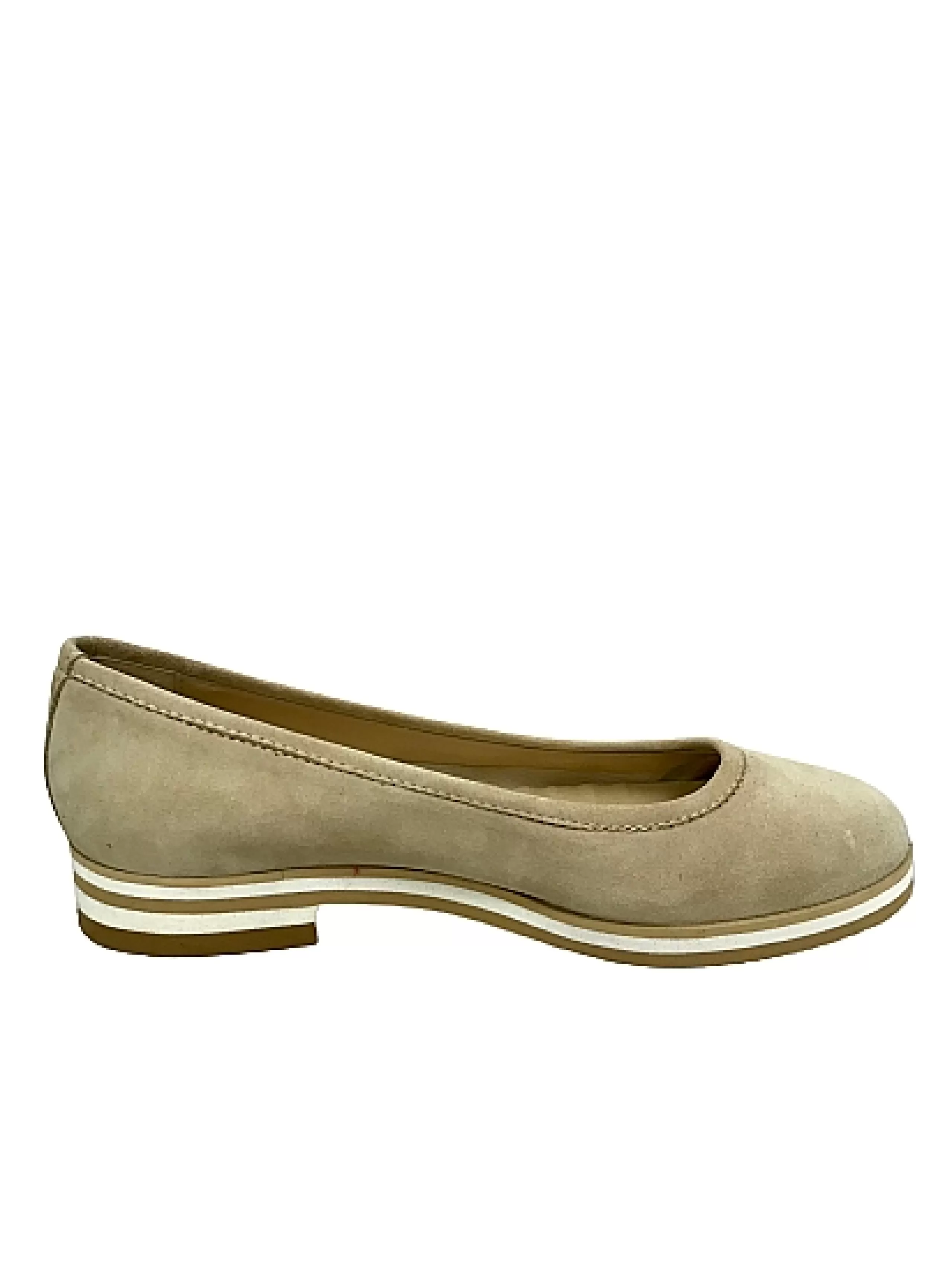 Ballerina In Camoscio Beige*Scarpe di Maremma Online