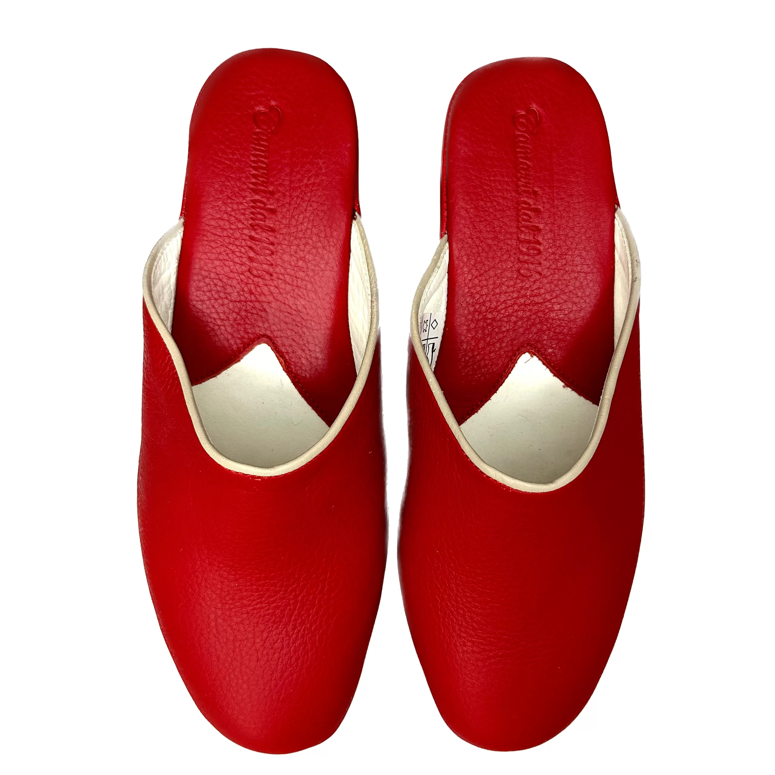 Ciabatta / Scendiletto In Pelle Rossa*Scarpe di Maremma Cheap