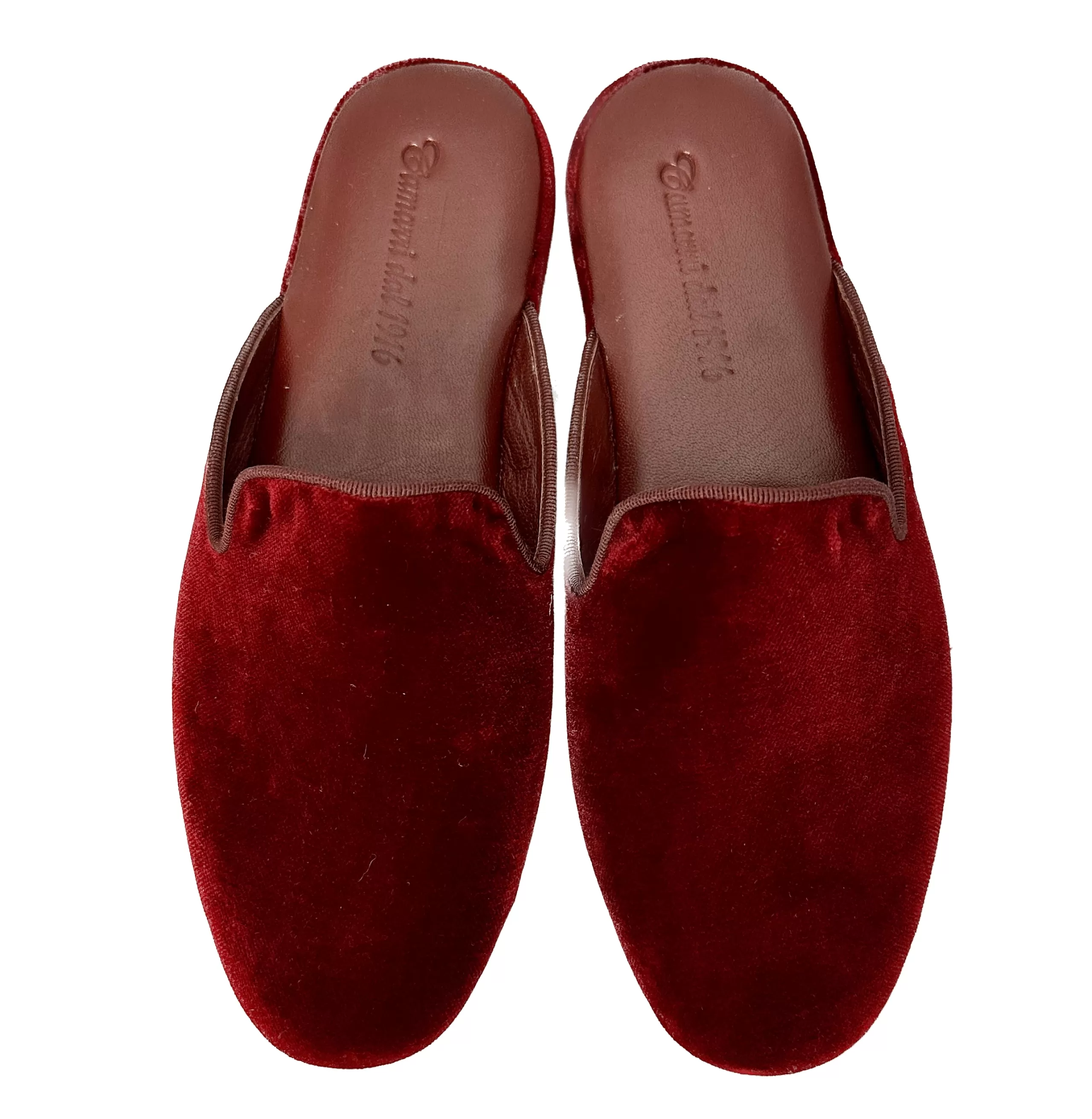 Ciabatta / Scendiletto In Velluto Bordeaux*Scarpe di Maremma New