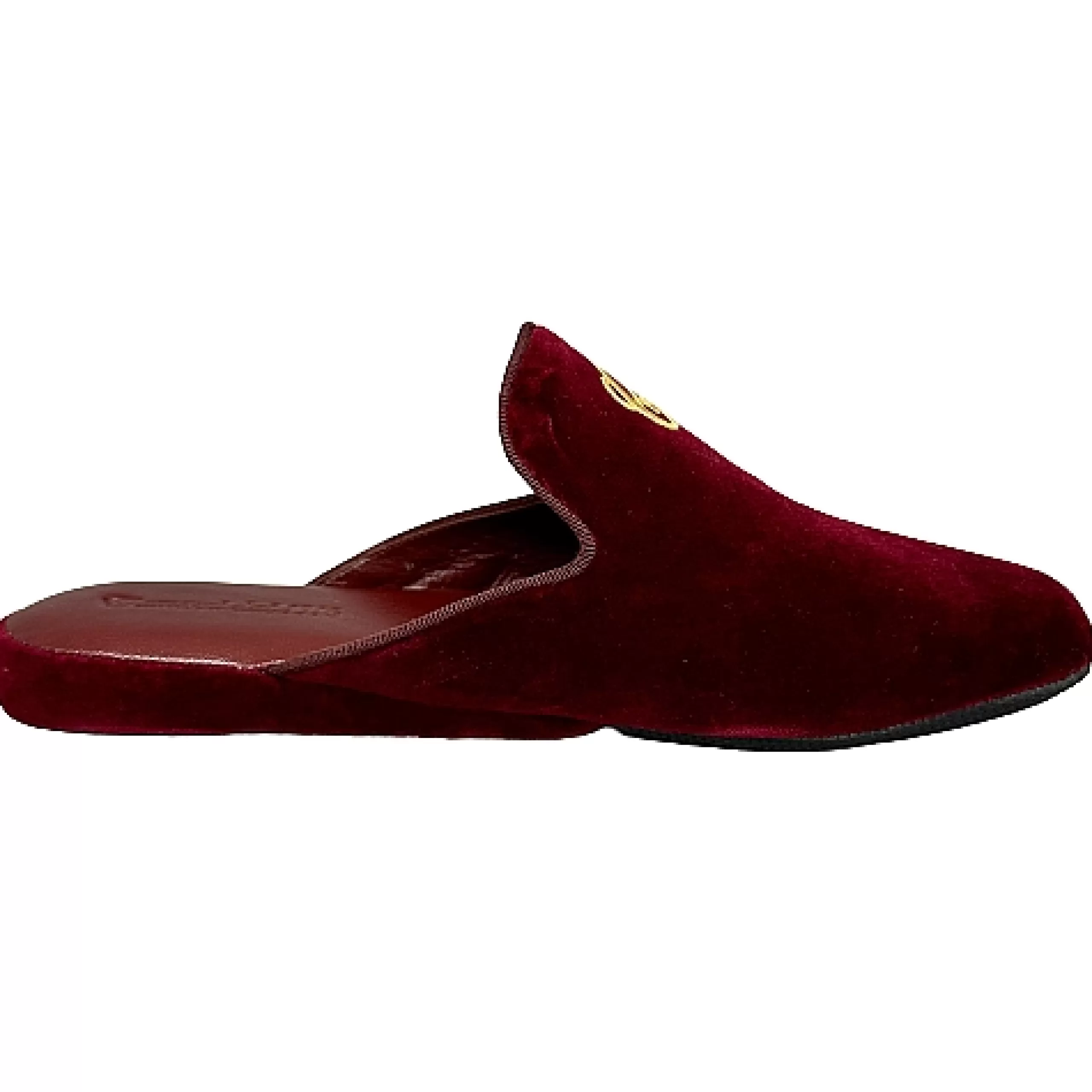 Ciabatta / Scendiletto In Velluto Bordeaux Con Iniziali Personalizzate*Scarpe di Maremma Sale