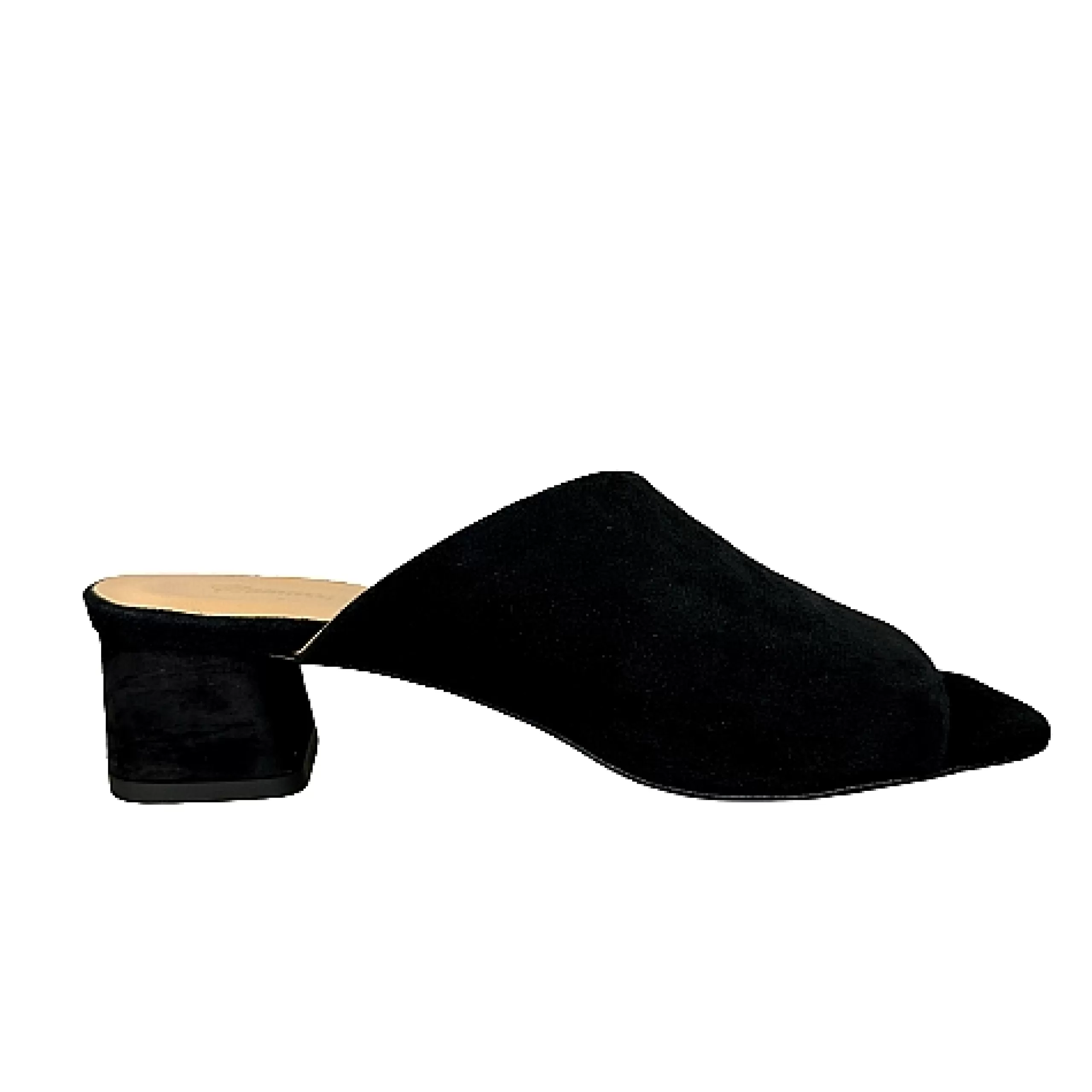 Ciabatta Artigianale In Camoscio Nero*Scarpe di Maremma Sale