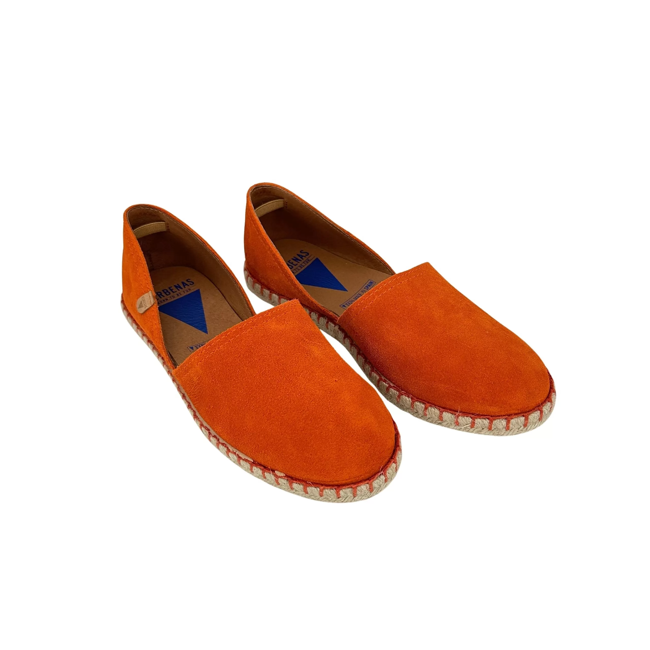 Espadrillas Artigianali In Camoscio Verbenas Arancio Scuro*Scarpe di Maremma Best