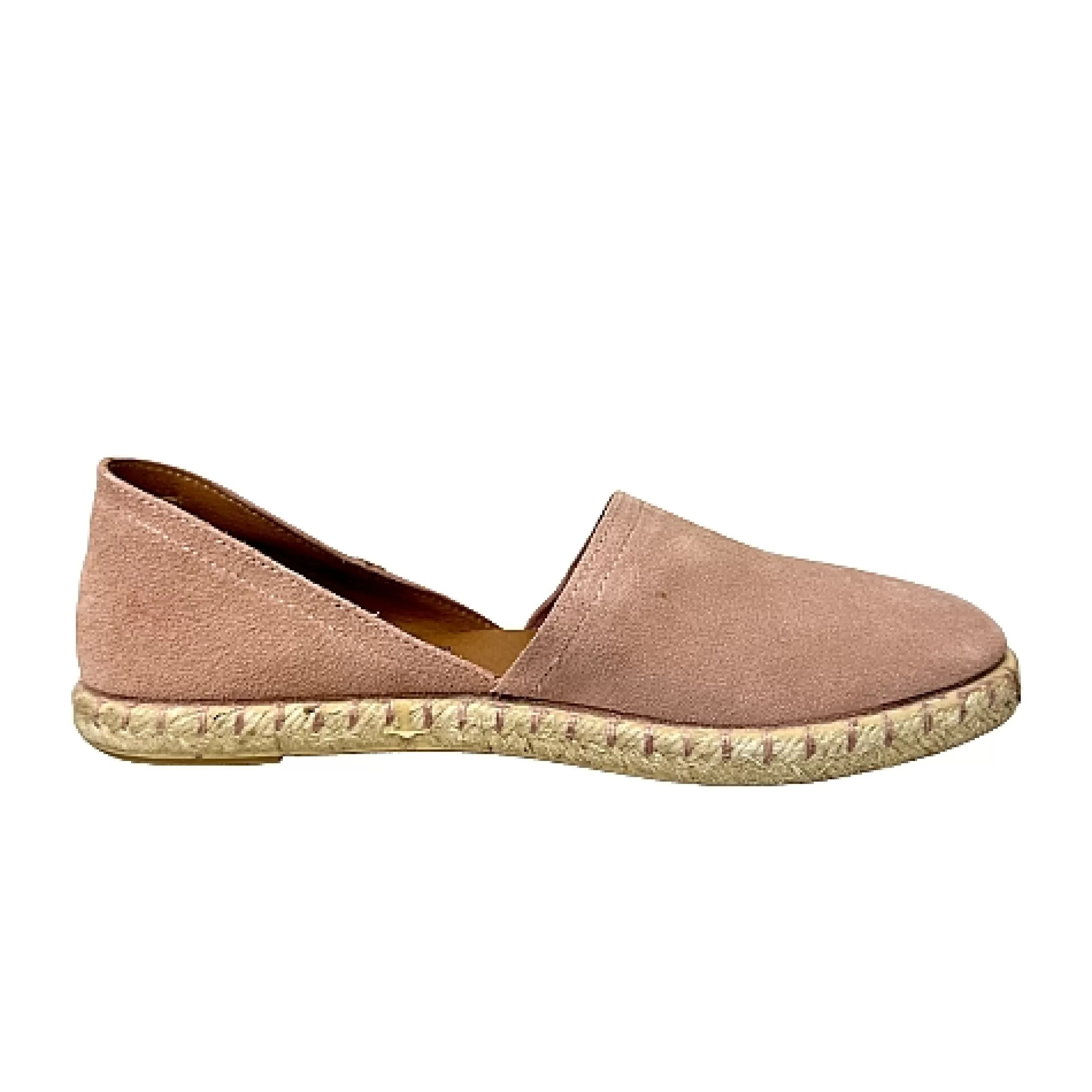 Espadrillas Artigianali In Camoscio Verbenas Rosa*Scarpe di Maremma Shop