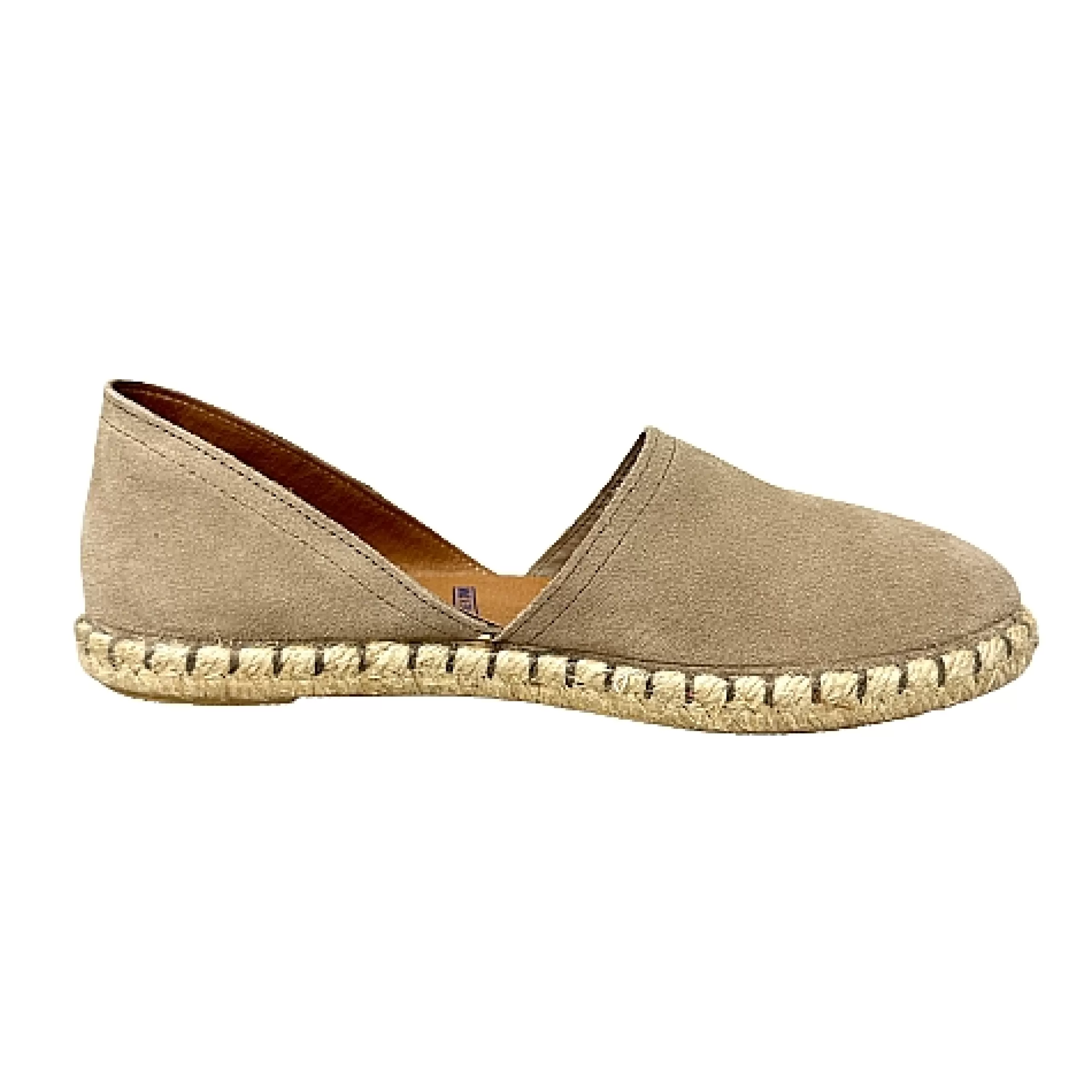 Espadrillas Artigianali In Camoscio Verbenas Taupe*Scarpe di Maremma New