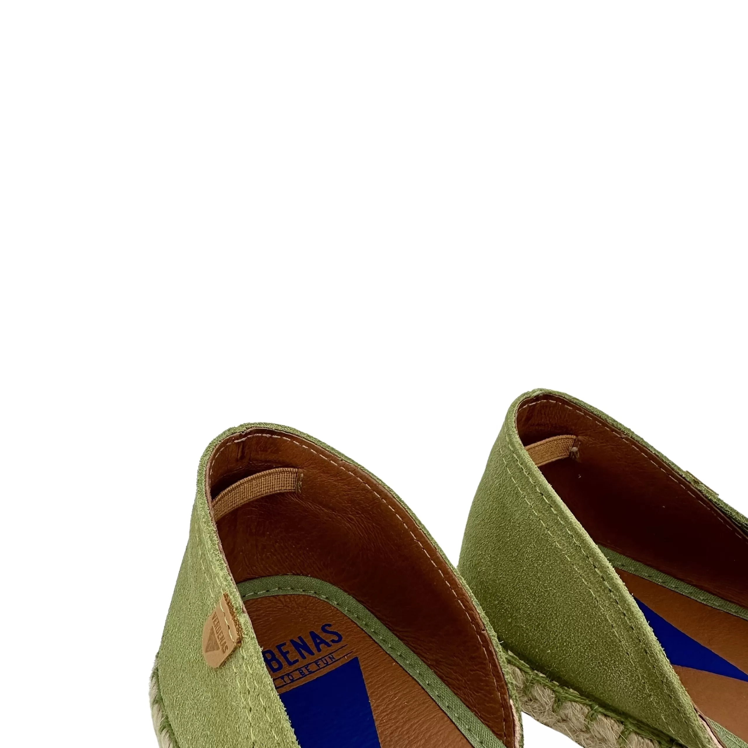 Espadrillas Artigianali In Camoscio Verbenas Verde Salvia*Scarpe di Maremma Outlet