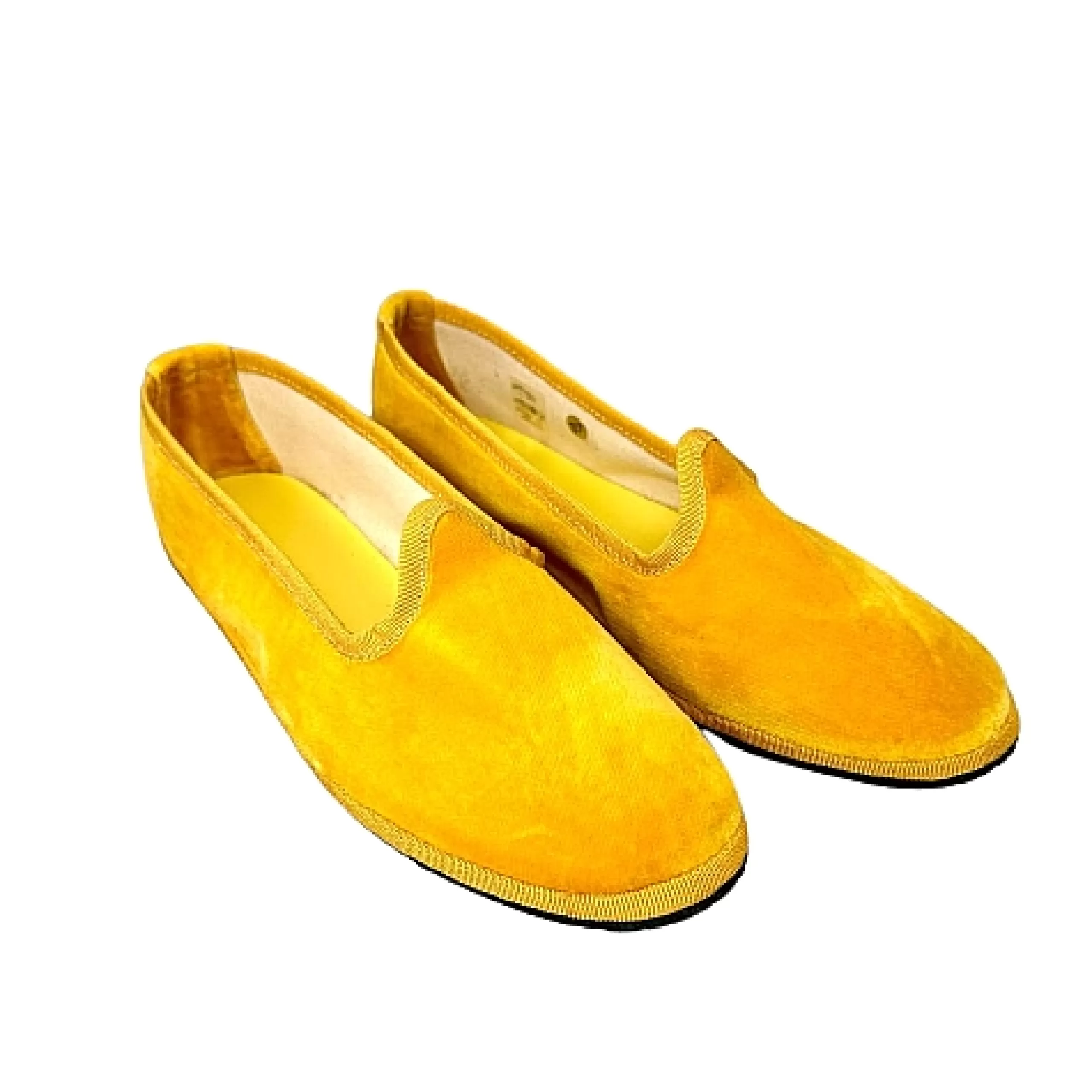 Friulane Artigianali In Velluto Giallo Personalizzate*Scarpe di Maremma Best Sale