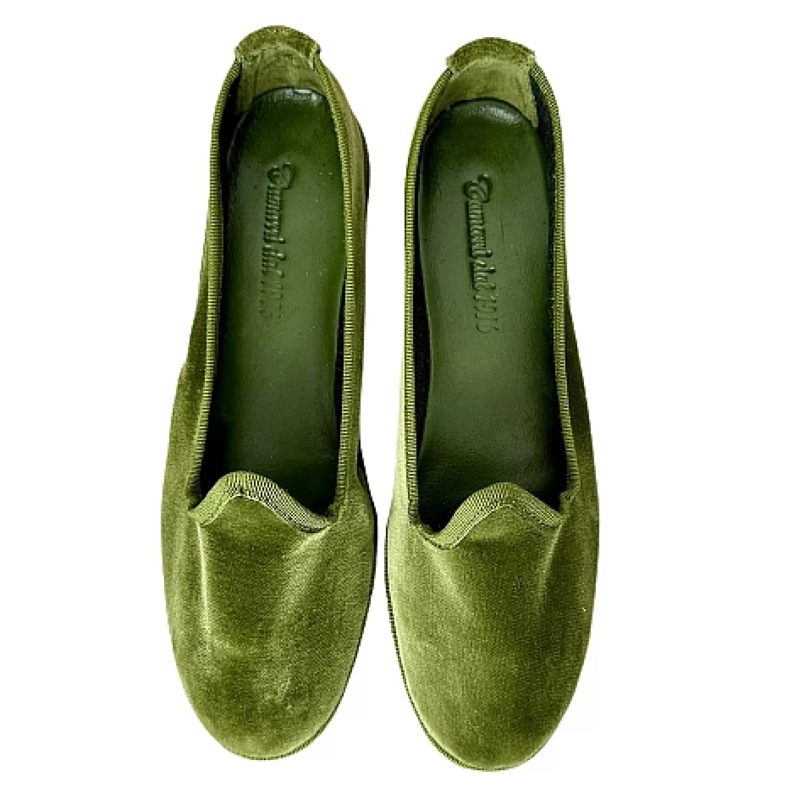 Friulane Artigianali In Velluto Verde*Scarpe di Maremma Fashion