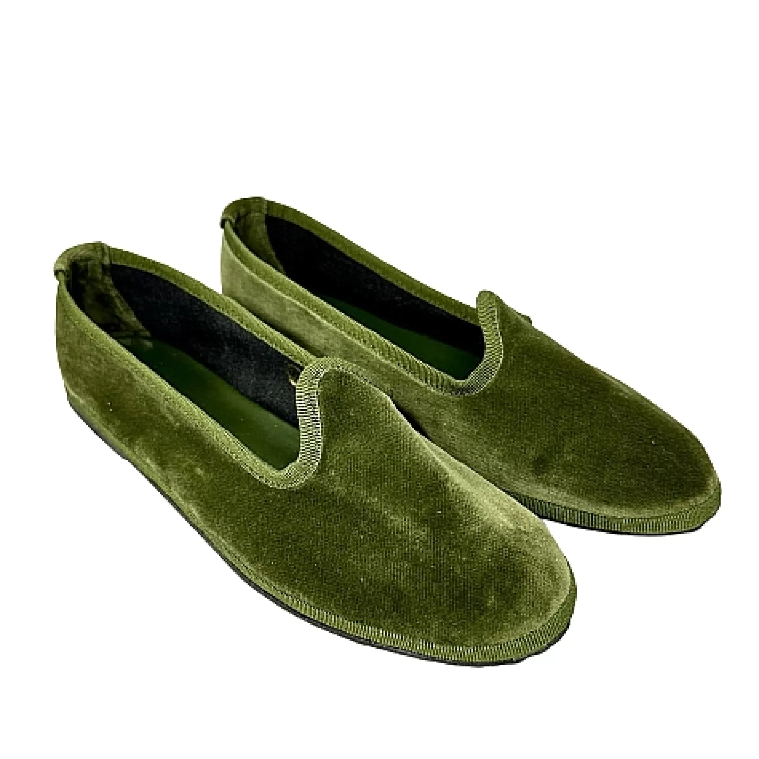 Friulane Artigianali In Velluto Verde Personalizzate*Scarpe di Maremma Fashion