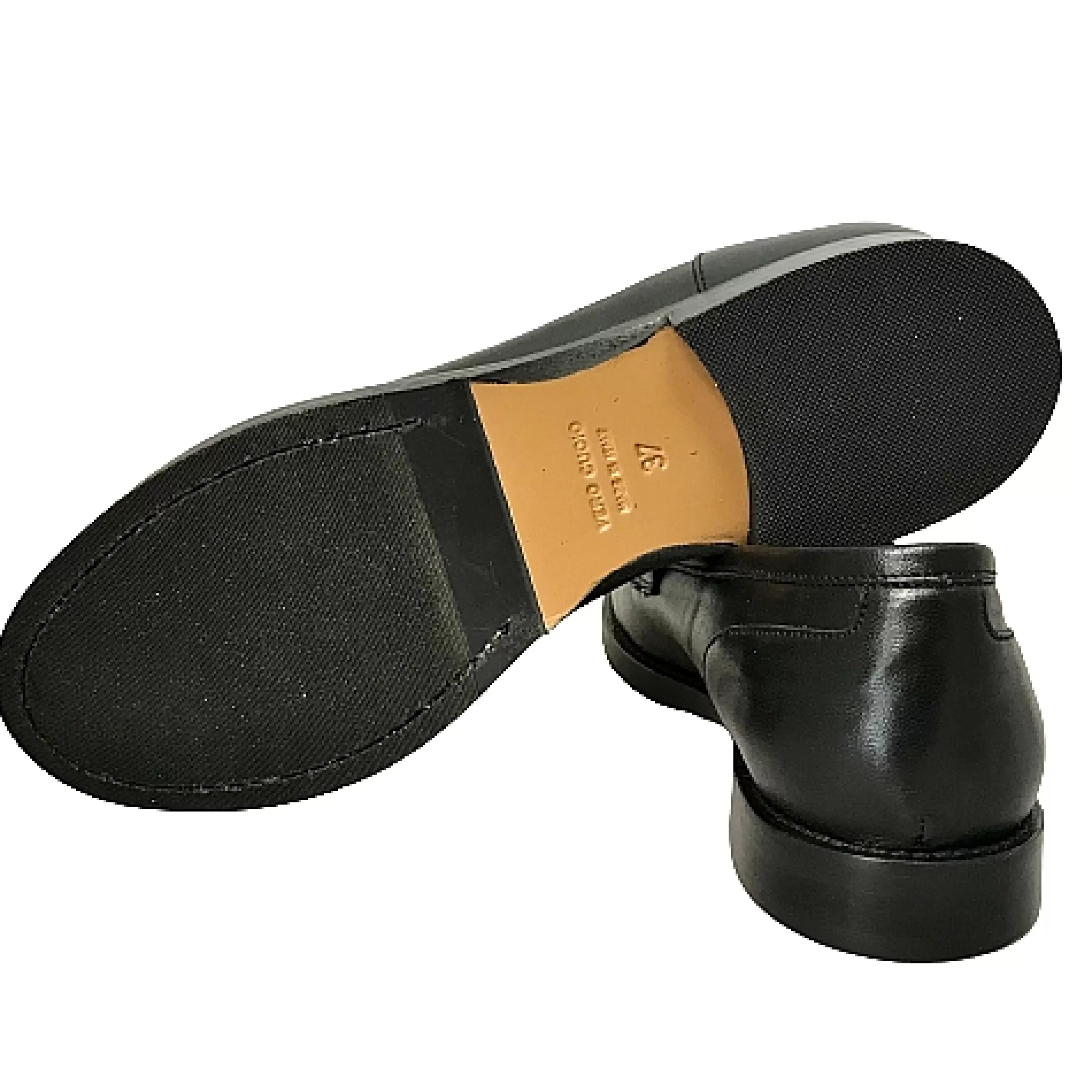 Mocassino Artigianale Cucito In Pelle Bianca E Nera*Scarpe di Maremma Shop