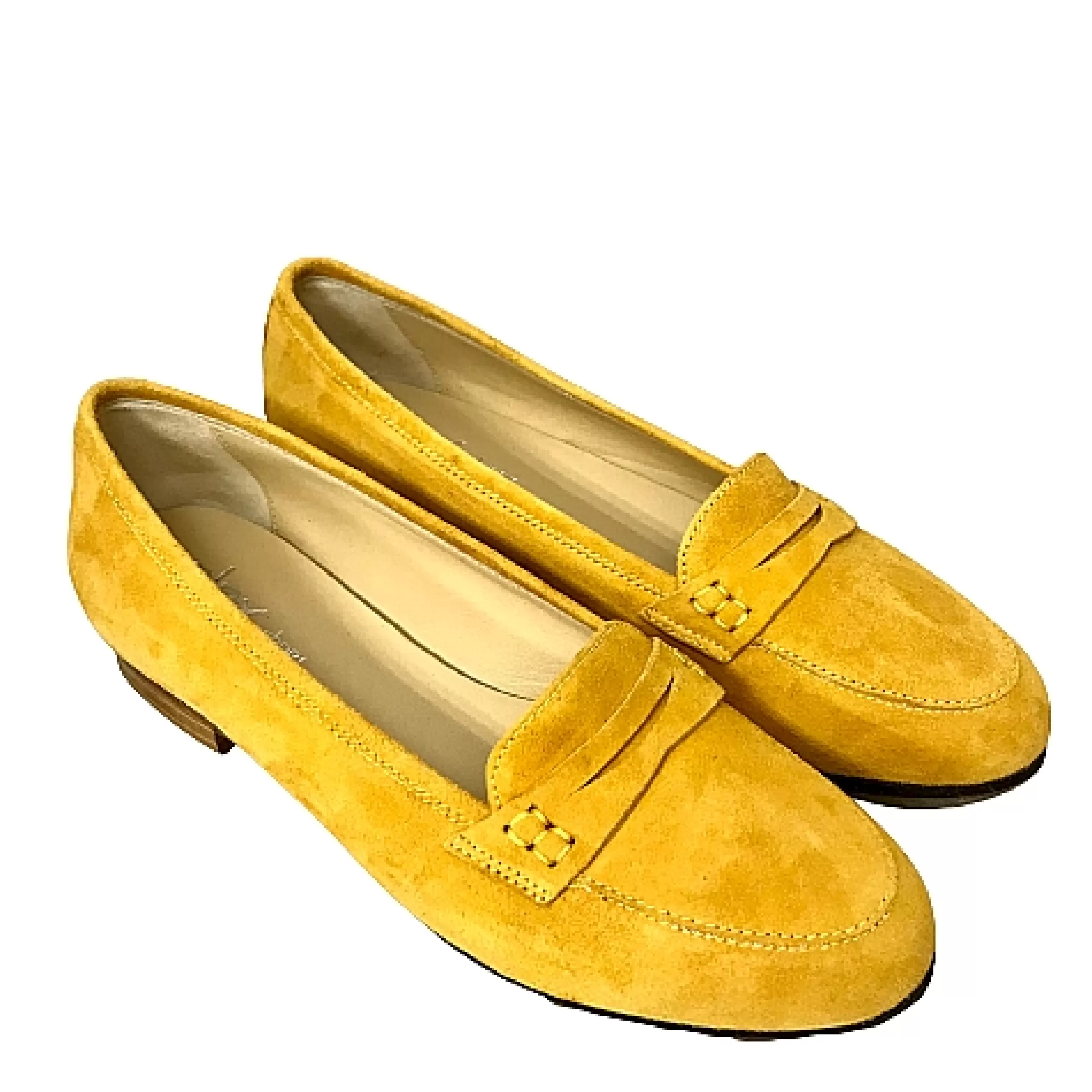 Mocassino Artigianale In Camoscio Giallo*Scarpe di Maremma Flash Sale