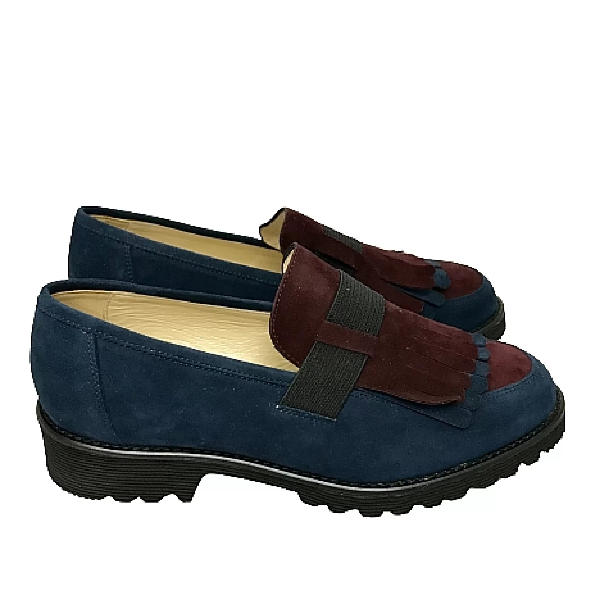 Mocassino Bicolore Blu/Bordeaux*Scarpe di Maremma Sale