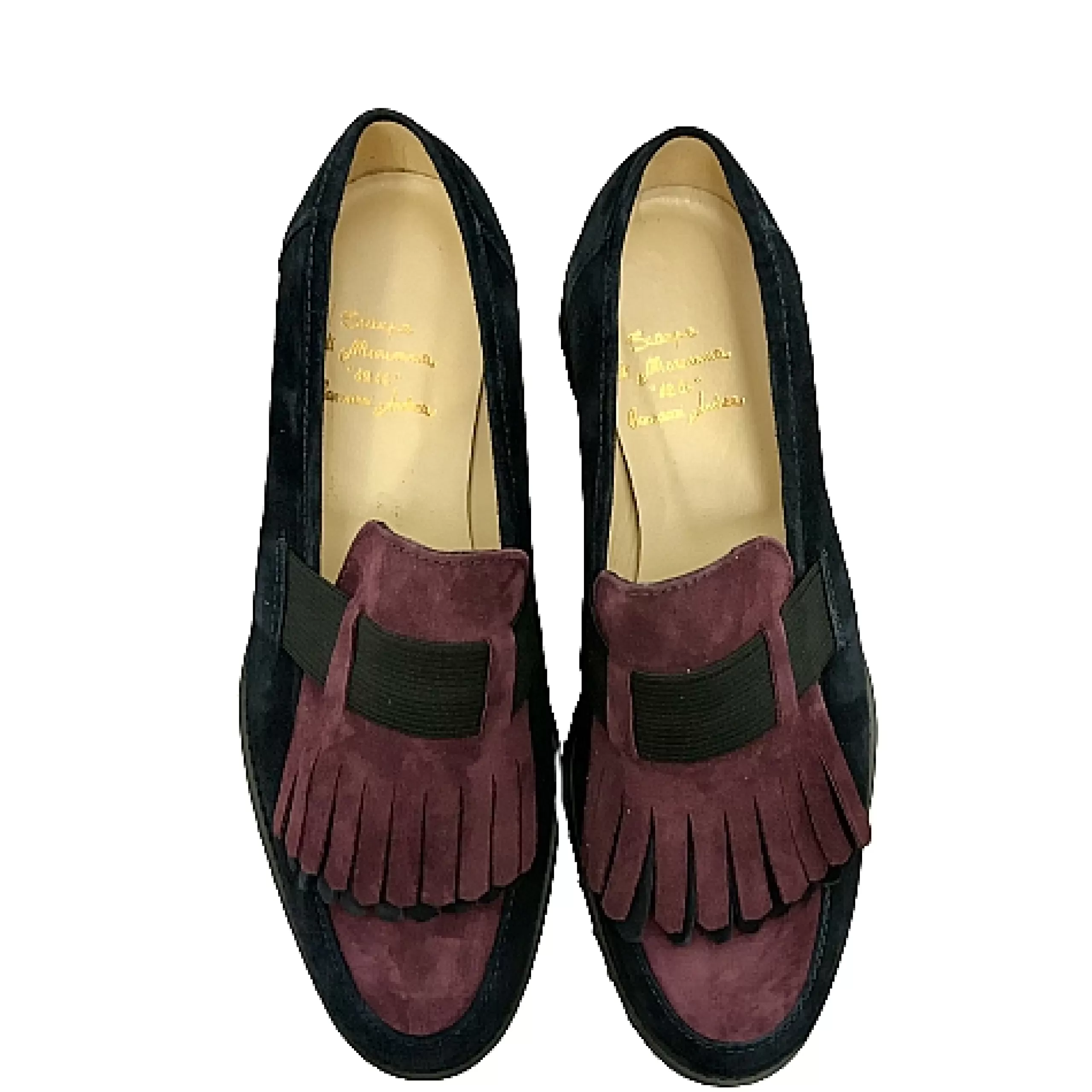 Mocassino Bicolore Blu/Bordeaux*Scarpe di Maremma Clearance