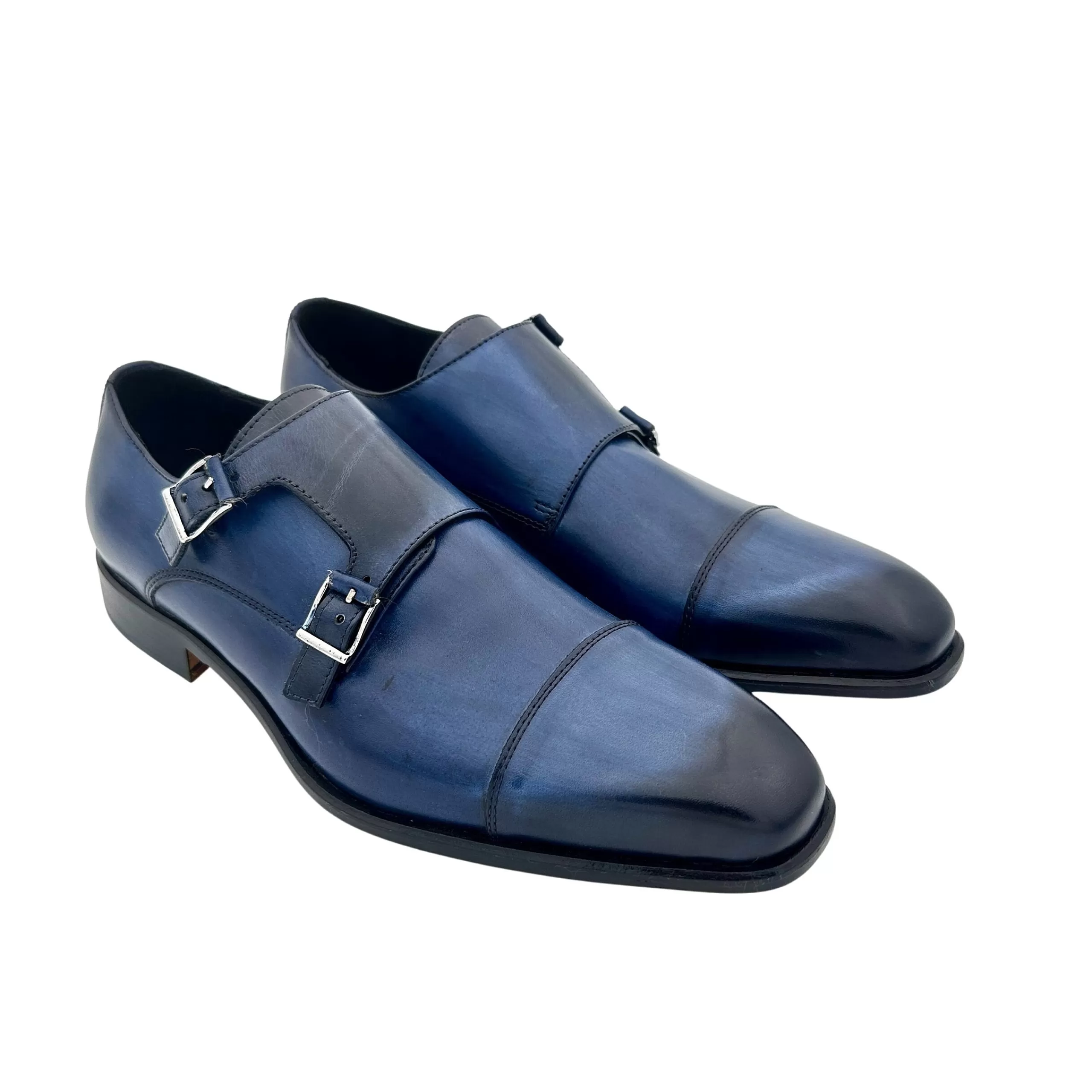 Scarpa Doppia Fibbia Sfumata Blu*Scarpe di Maremma Cheap