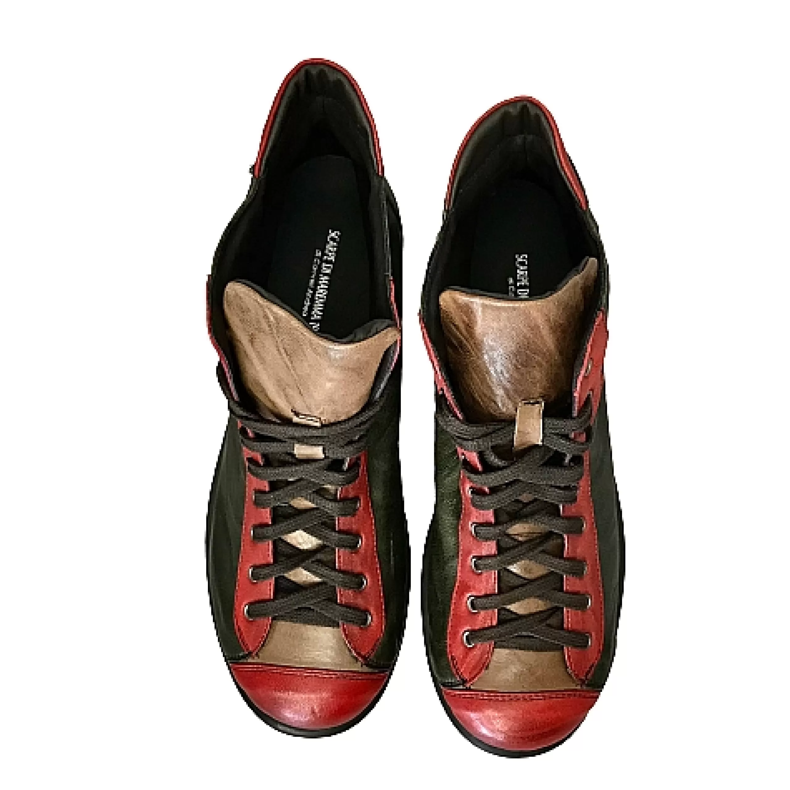 Scarponcino Verde/Rosso/Taupe*Scarpe di Maremma Flash Sale