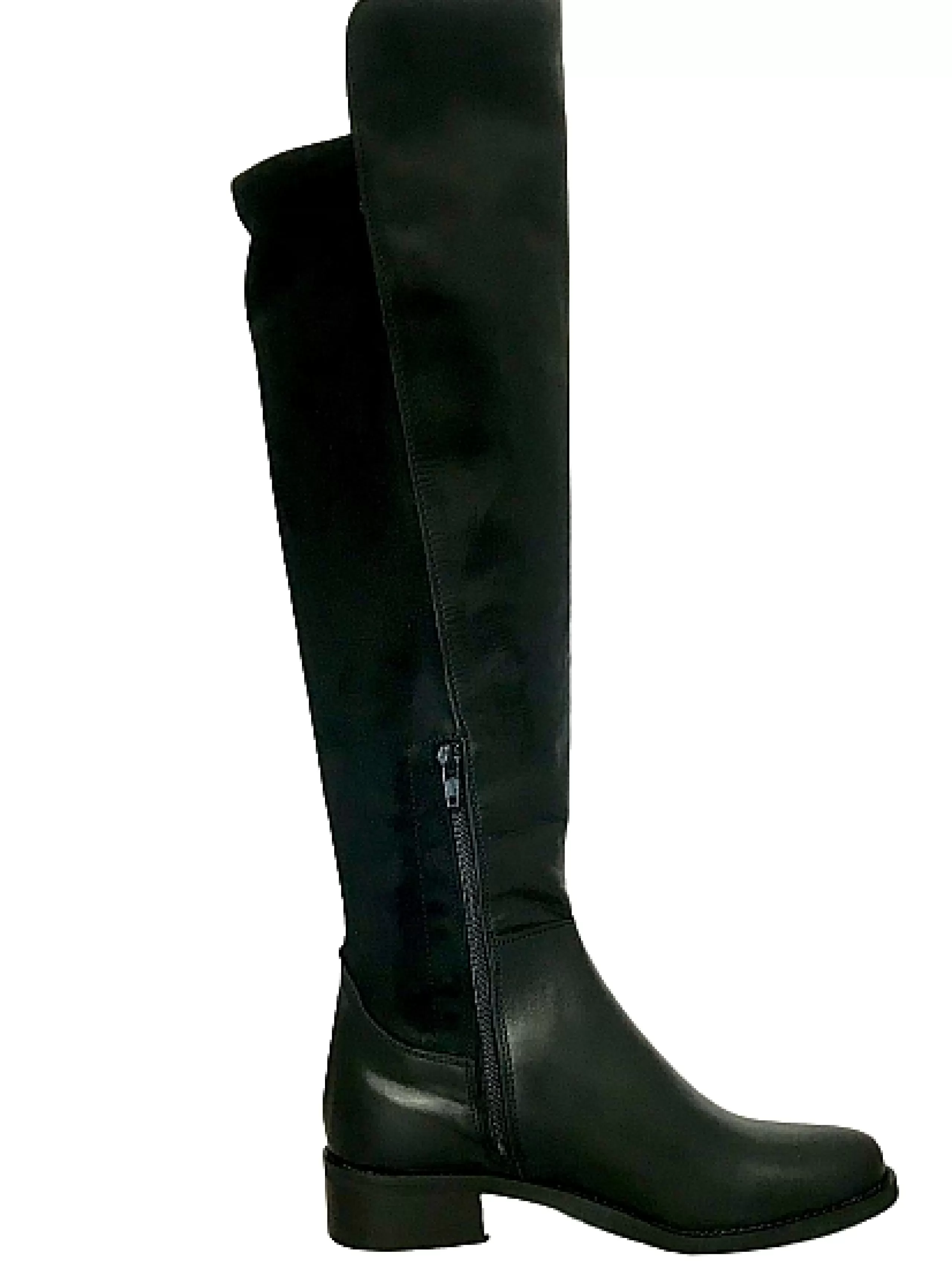 Stivale Artigianale In Pelle E Camoscio Nero*Scarpe di Maremma Flash Sale